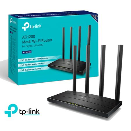 Router Mesh Tp-Link Archer C6 Wireless Doble Banda Gigabit Ac1200