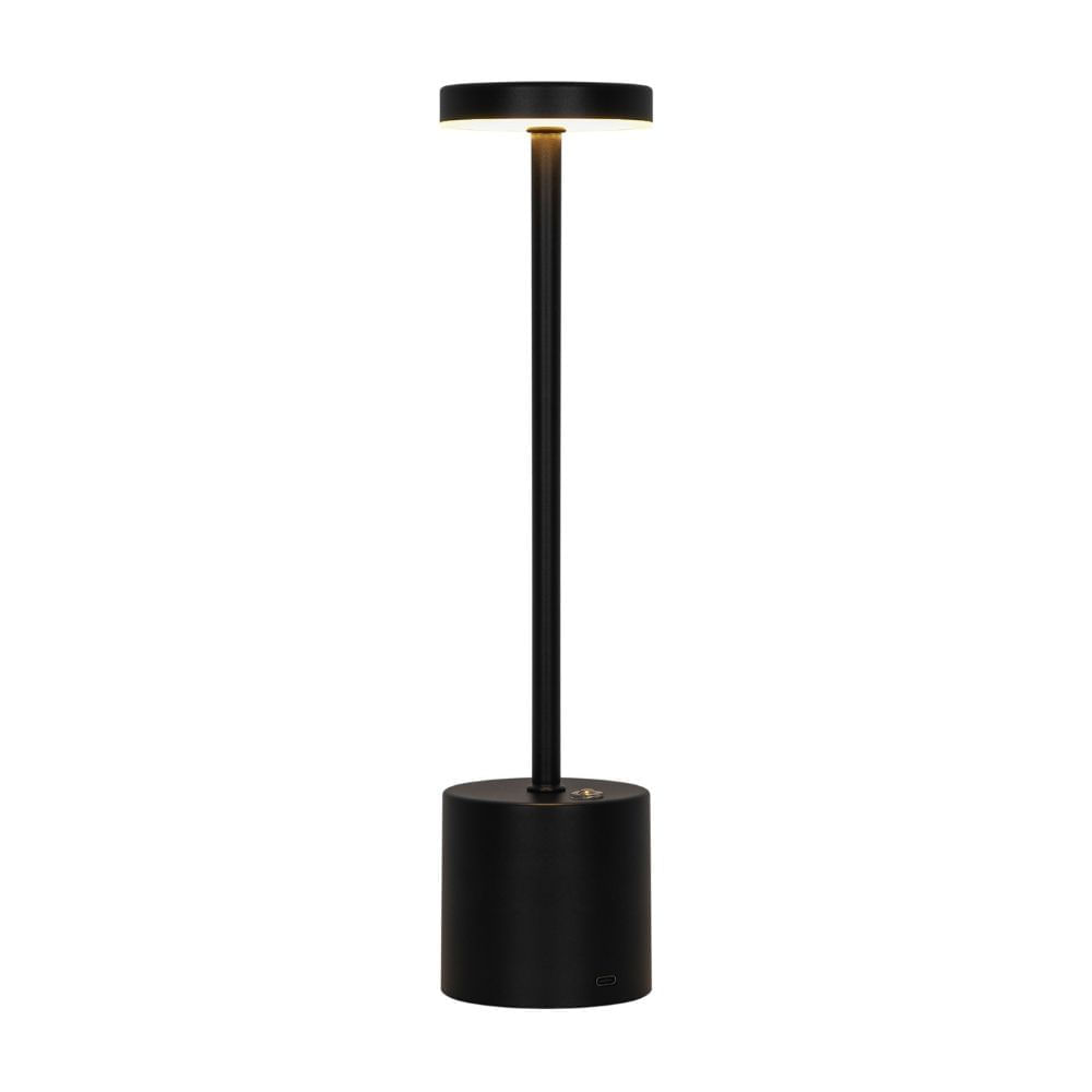 Lampara de Mesa LED Orange Maeve Luz Cálida Negro