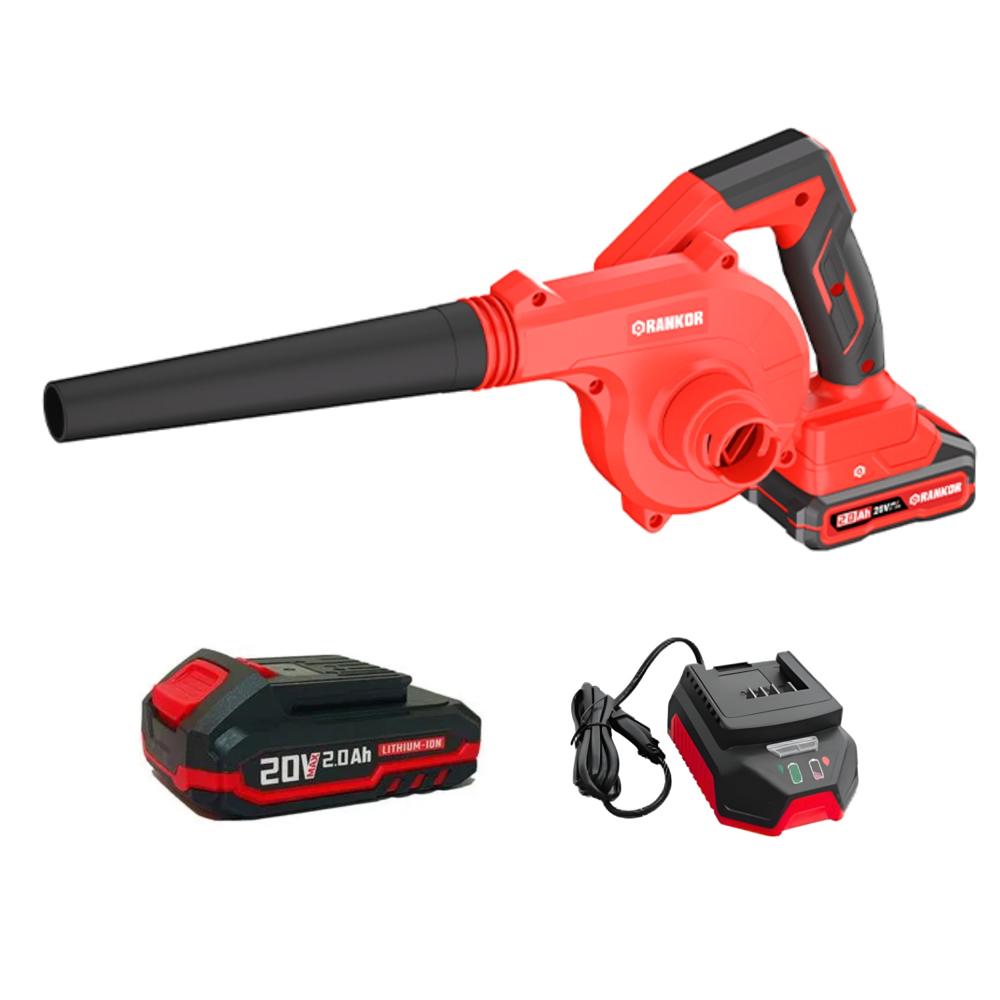 Sopladora Aspiradora Inalámbrica + 2 Baterias y 1 Cargador Rankor RLAB2001