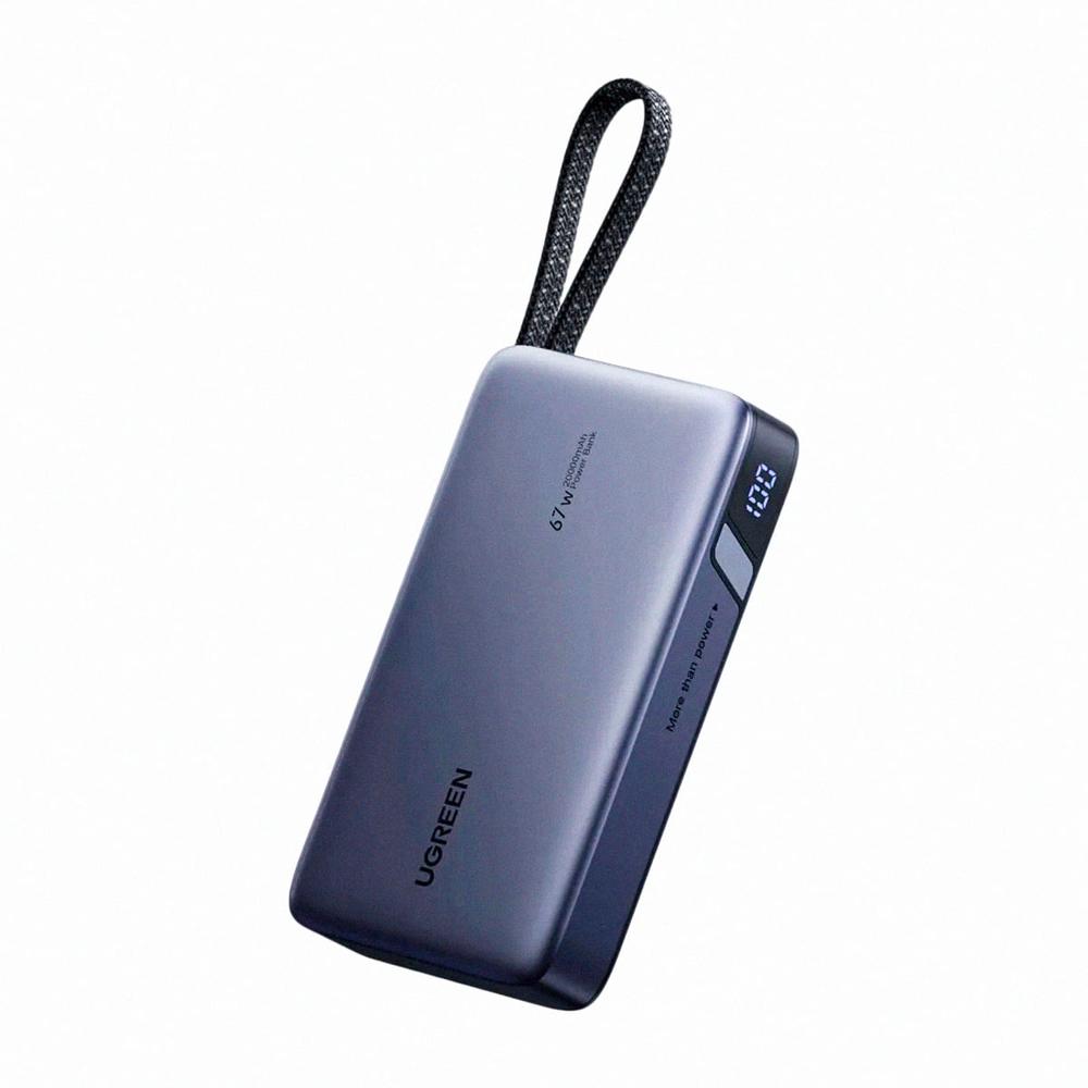 Power Bank UGREEN PB550 20 000 mAh 67W USB-C con cable integrado