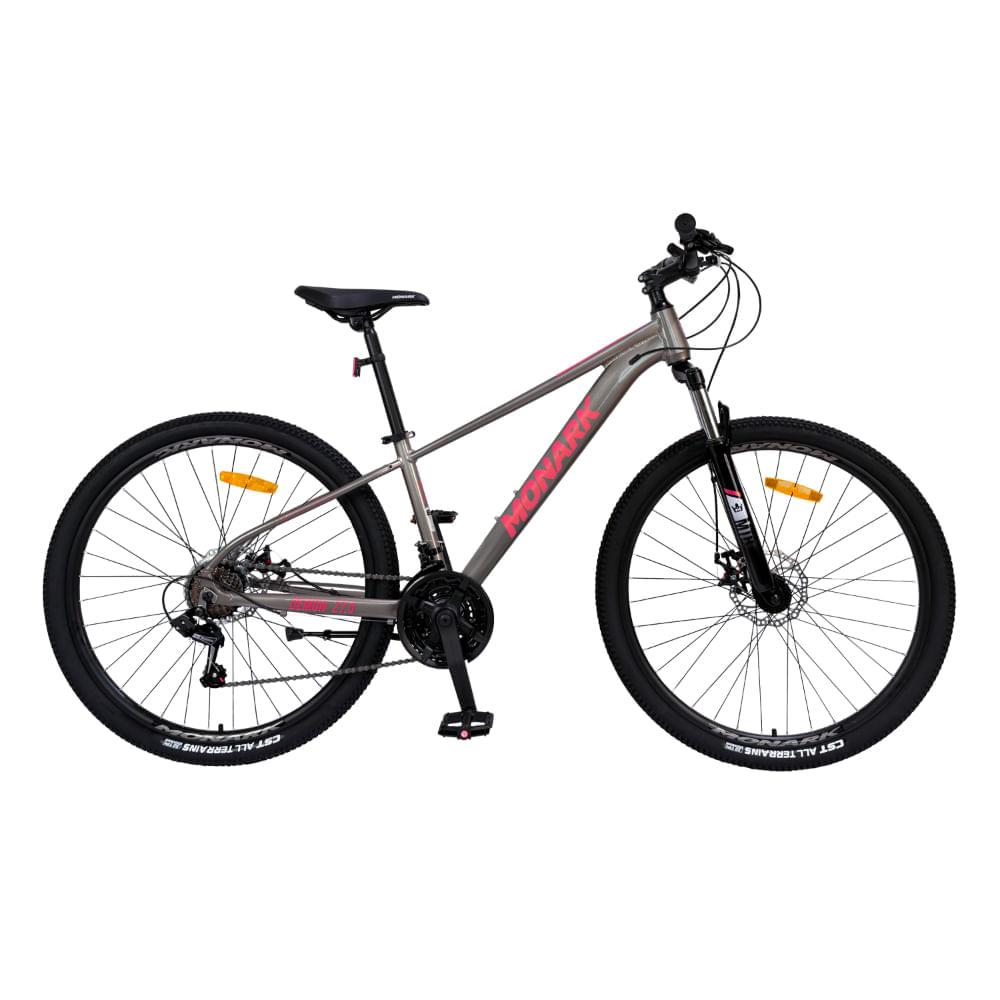 Bicicleta Monark Mujer Demon Aro 27.5 Plomo Rosado S