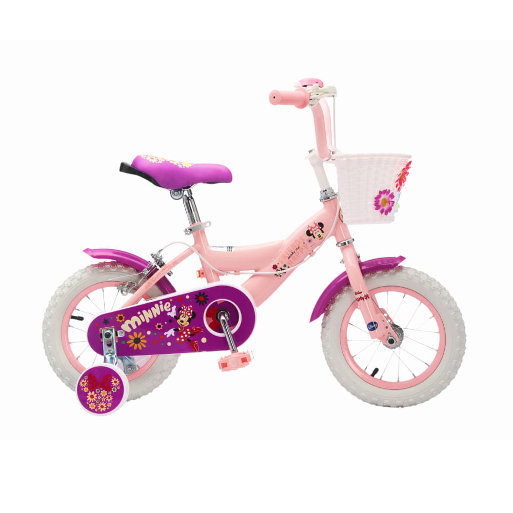 Bicicleta Monark Niña Minnie Happy Aro 12 Rosado