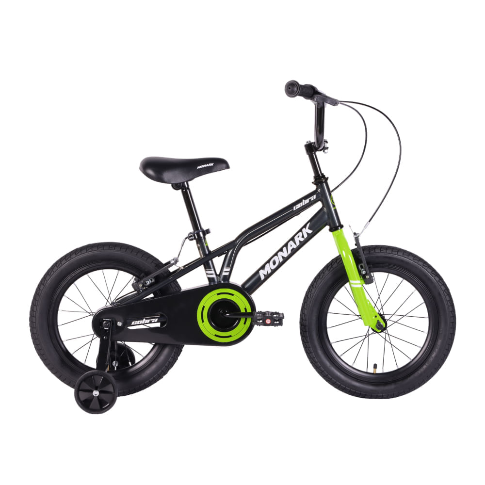 Bicicleta Monark Niño Cobra Aro 16 Verde Gris