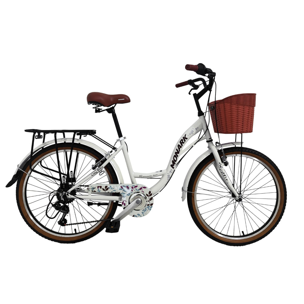 Bicicleta Monark Niña Romantic Teen Aro 24 Gris Claro