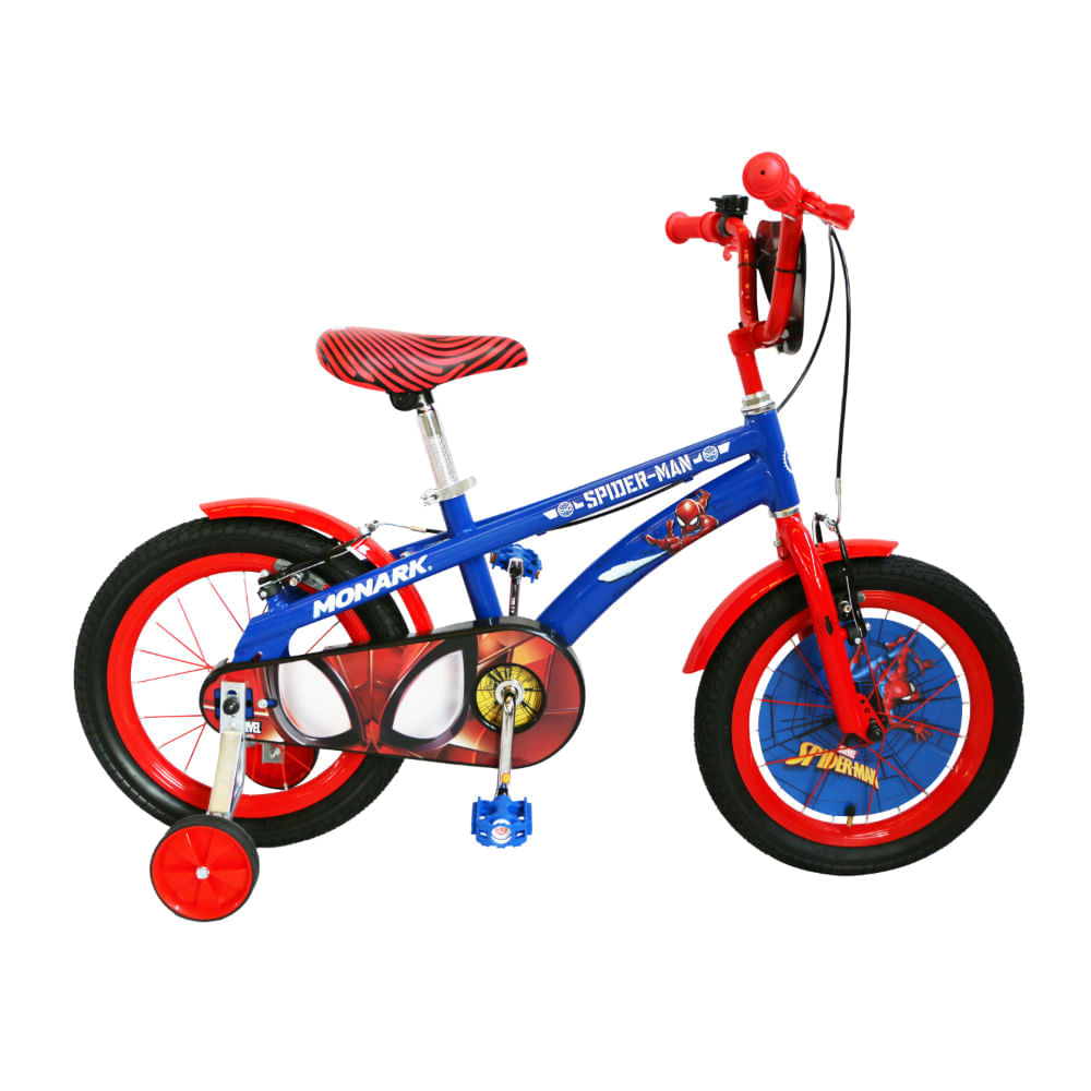 Bicicleta Monark Niño The Amazing Spiderman Aro 16 Azul