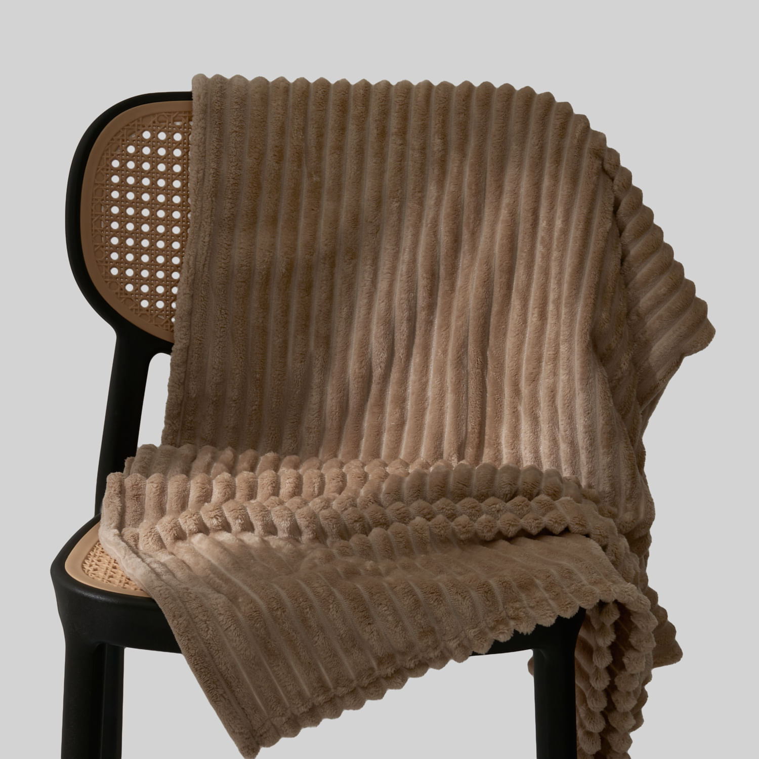 Manta Flannel Rayas Caqueenui