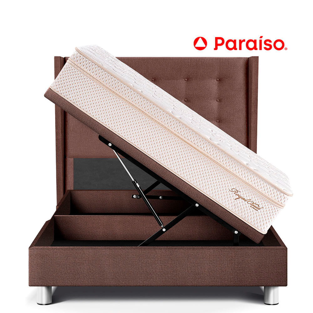 Dormitorio Boxet Gold Royal Cloud 2 Plazas Chocolate