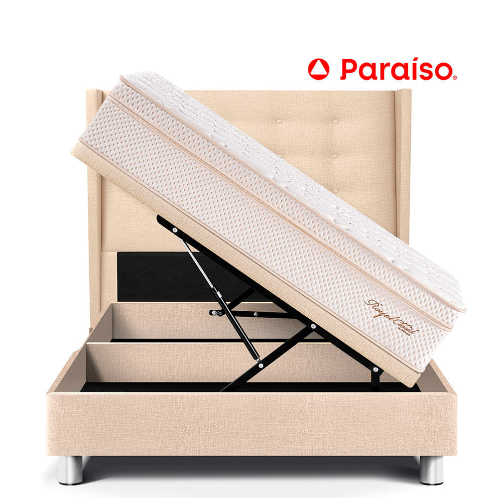 Dormitorio Boxet Gold Royal Cloud 1.5 Plazas Champagne