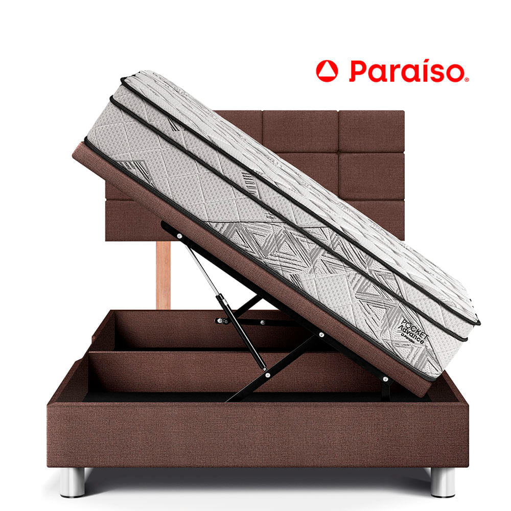 Dormitorio Boxet Blocks Pocket Advance 2 Plazas Chocolate