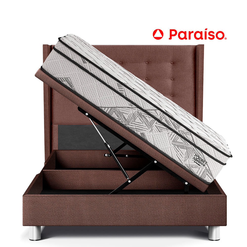 Dormitorio Boxet Gold Pocket Advance 2 Plazas Chocolate