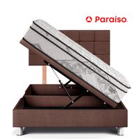 Dormitorio Boxet Blocks Pocket Advance Queen Chocolate