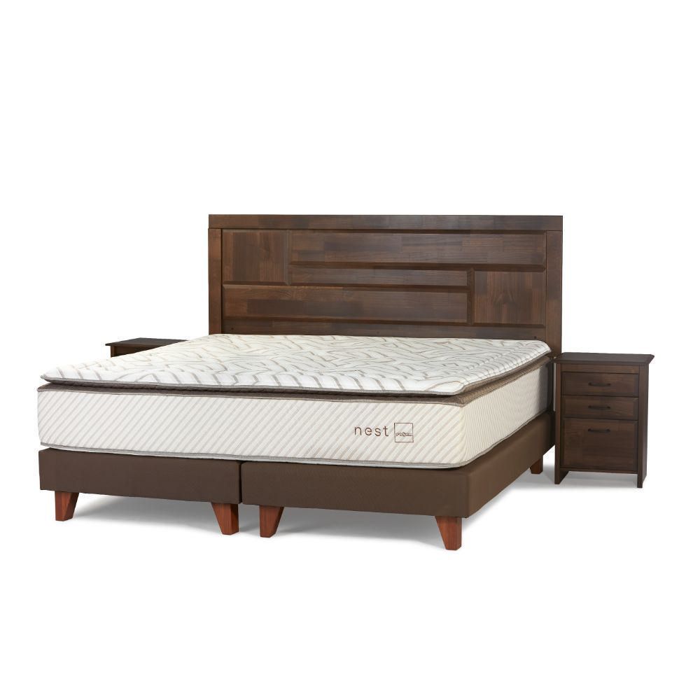 Set Dormitorio Nest Queen + Respaldo Dolce