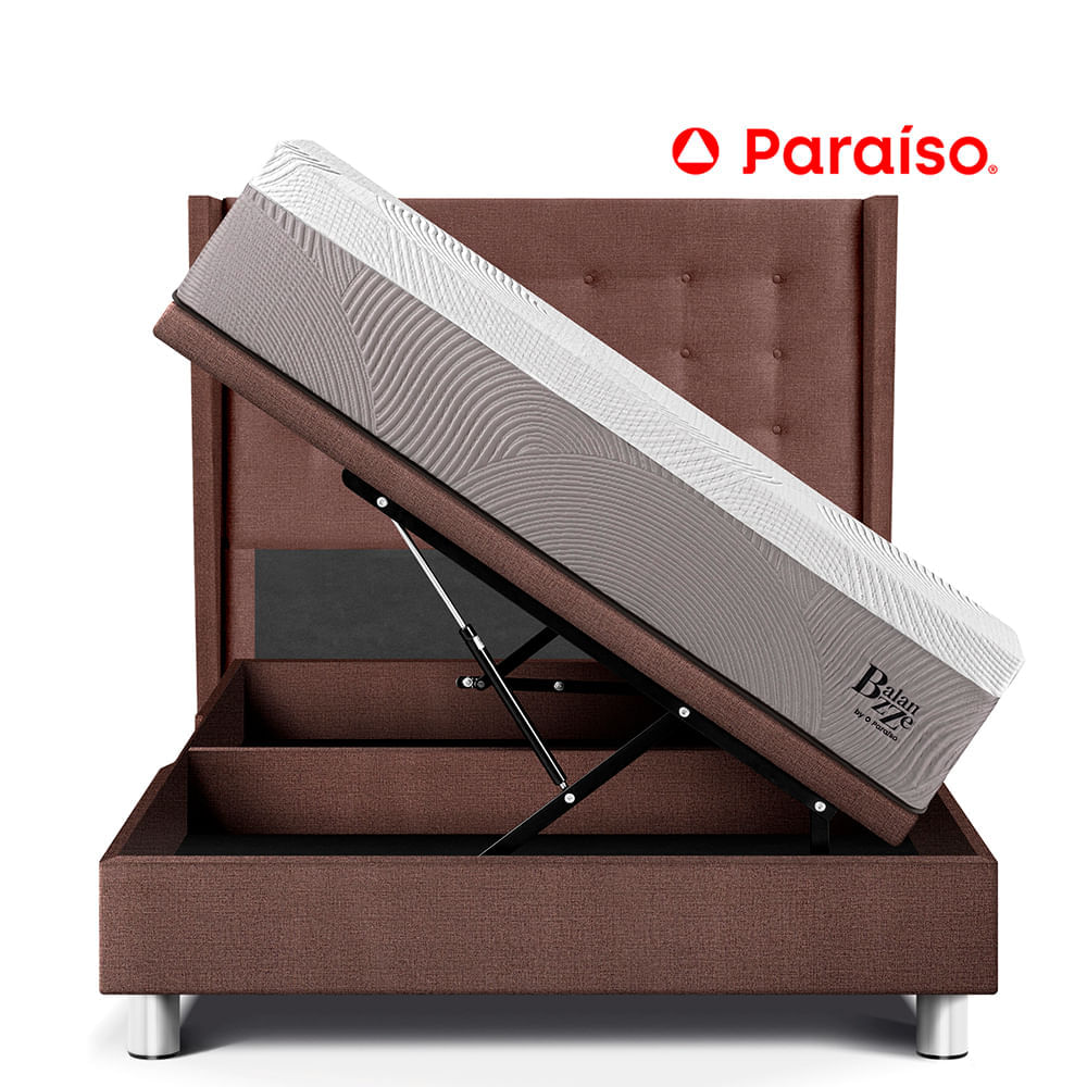 Dormitorio Boxet Gold Royal Balanzze Queen Chocolate