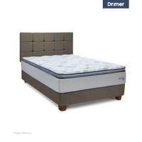 Dormitorio Americano New Ozono 1.5 Plazas Cuadros Beige