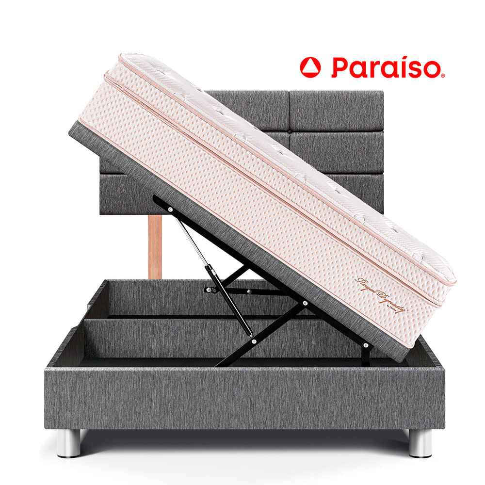 Dormitorio Boxet Blocks Royal Dynasty 1.5 Plazas Gris