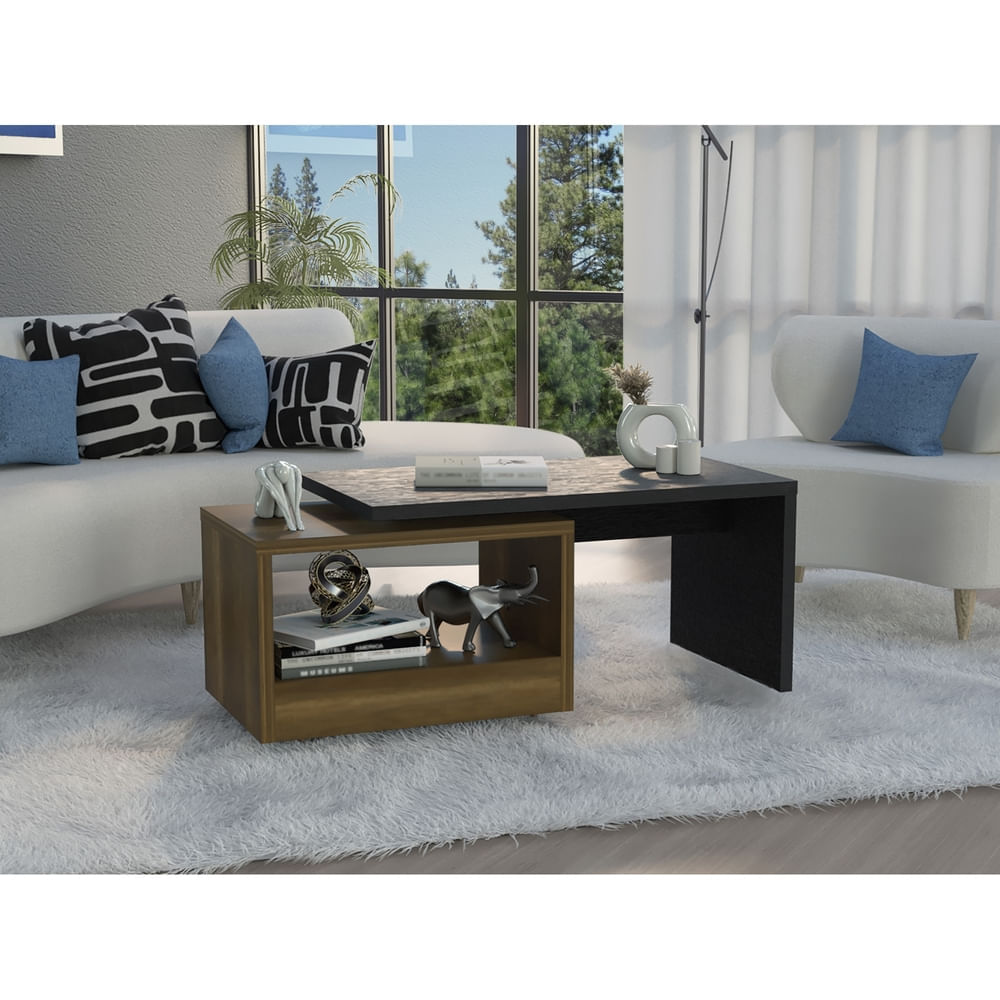 Mesa De Centro Kaia Wengue - Caramelo