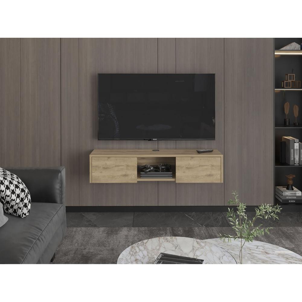 Panel Tv65" Gleid 2 Puertas Macadamia