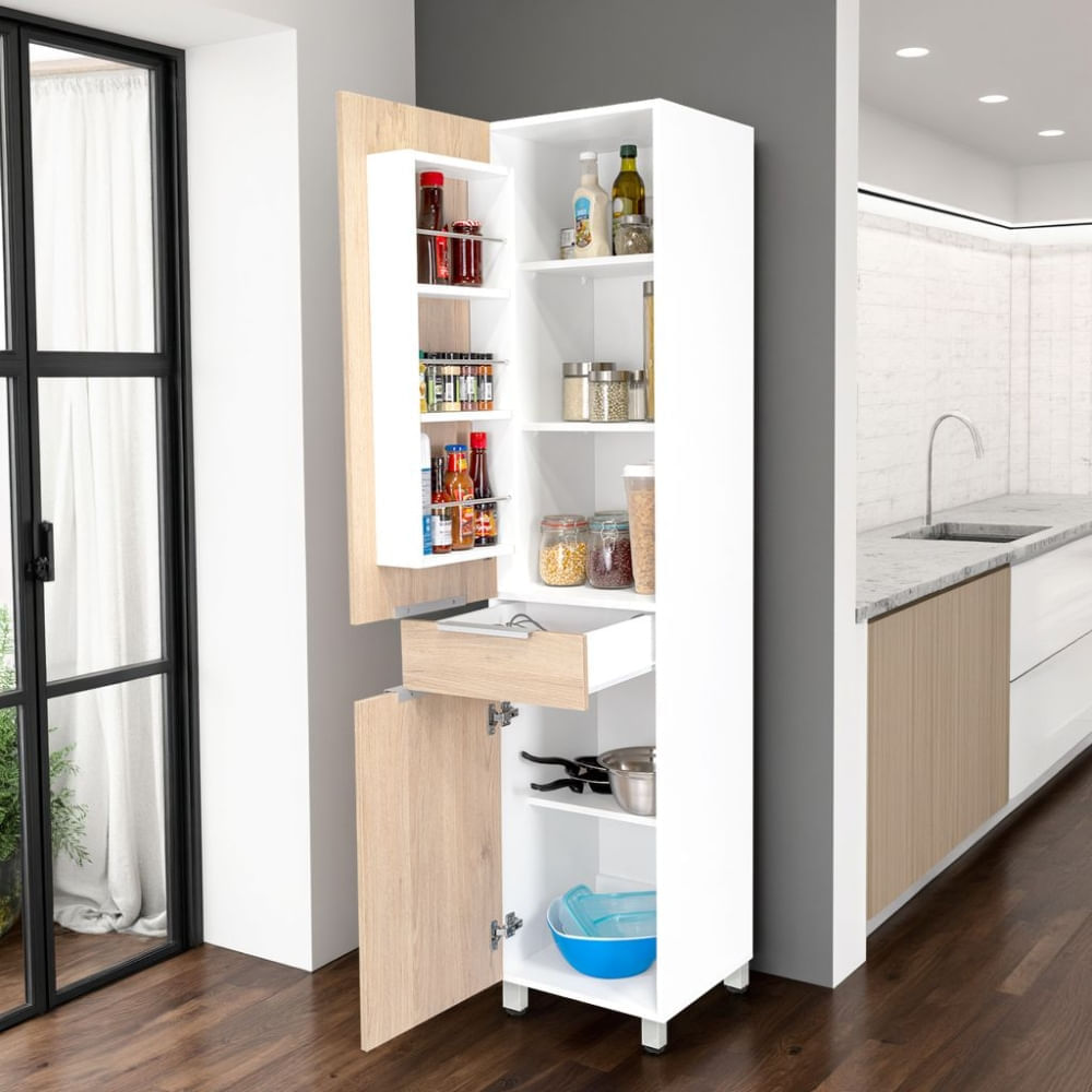 Alacena Cocina Melia 2 Puertas-Blanco/Rovere