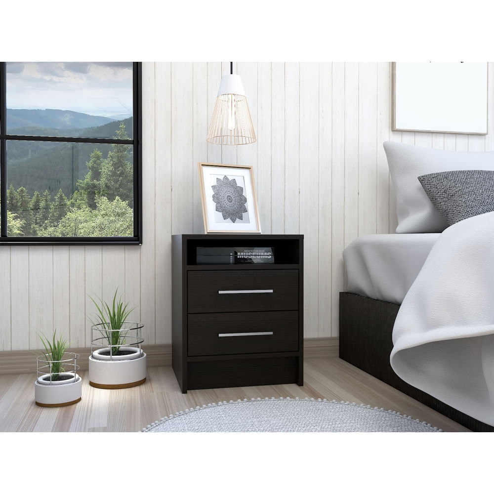 Velador Eter 2 Cajones Wengue