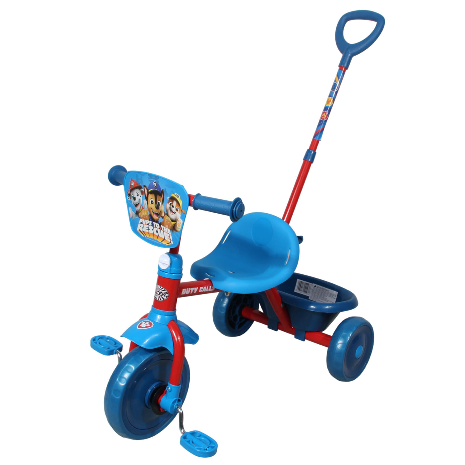 Triciclo Con Mango Paw Patrol Niño