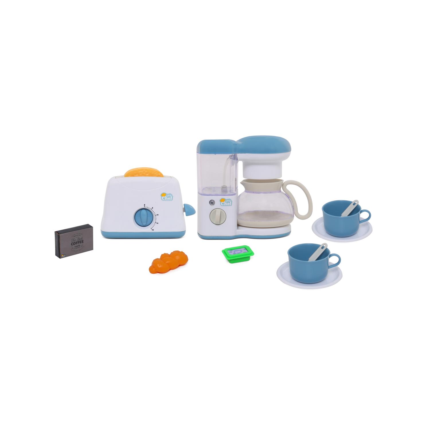 Set De Juego Cafetera Y Tostadora Little Chef Con Luces & Sonido