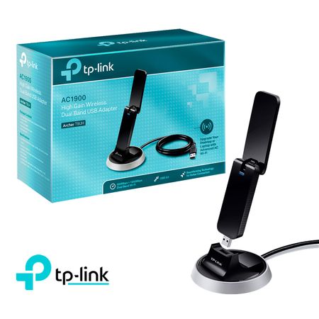 Adaptador Usb Tp-Link Archer T9Uh Alta Ganancia Y Doble Banda Ac1900