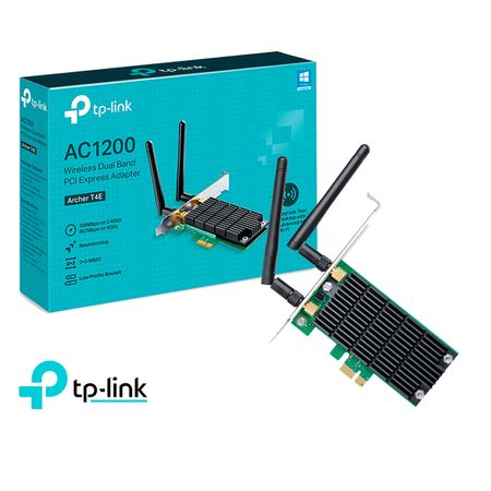 Adaptador Inalámbrico Tp-Link Archer T4E Tarjeta Pci Express Doble Banda Ac1200