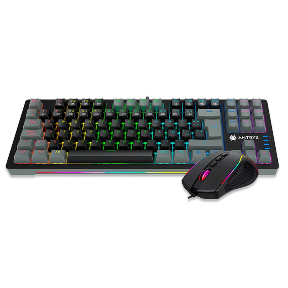 KIT GAMING ANTRYX GC-5500 TECLADO MECANICO Y MOUSE SWITCH RED