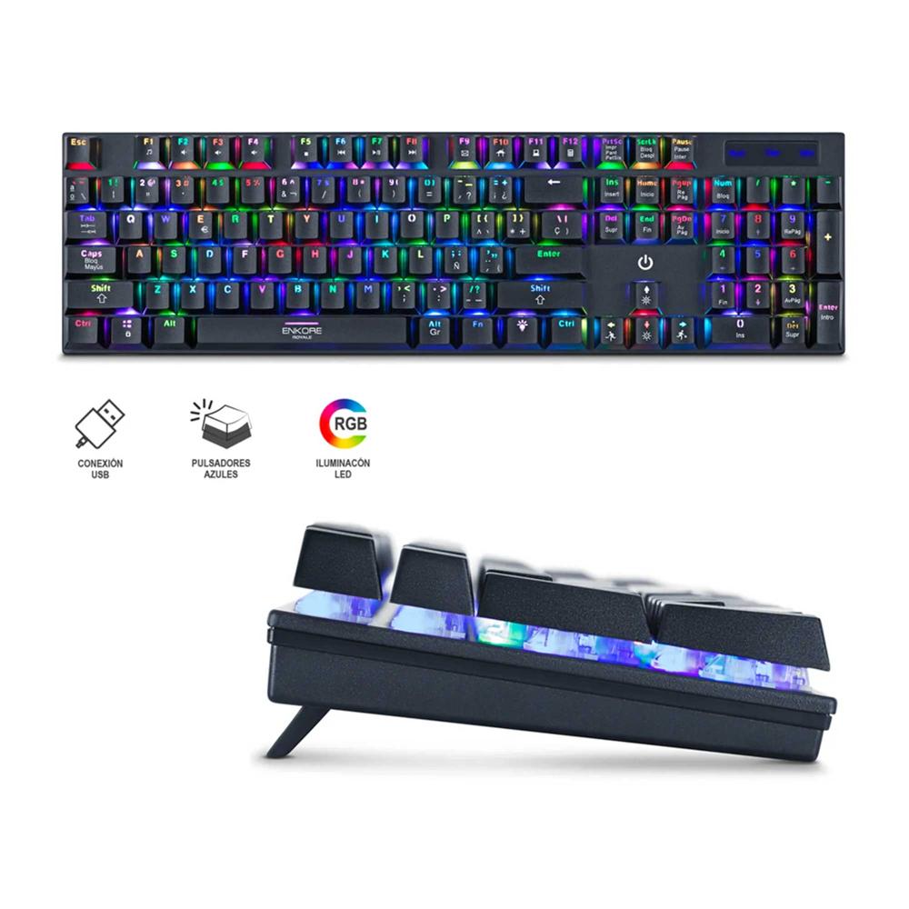 Teclado Mecánico Gamer RGB USB Anti-Ghosting Royale