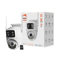 Cámara Inteligente NHC-OP30DL 6MP 3MP + 3MP Nexxt 2 lentes Visión Noche Alarma Motorizada 128GB