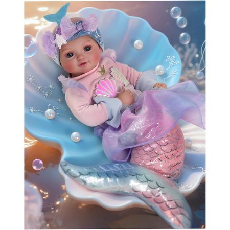Babeside Muñeca Bebé Sirena 15