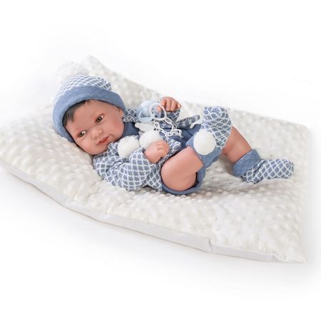 Muñeca Antonio Juan Bebé Recien Nacido Pipo Cojin 42 Cm