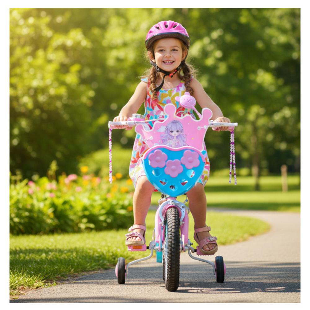 Bicicleta Infantil para Niña Aro 12 pulgadas - Emils con Canastilla
