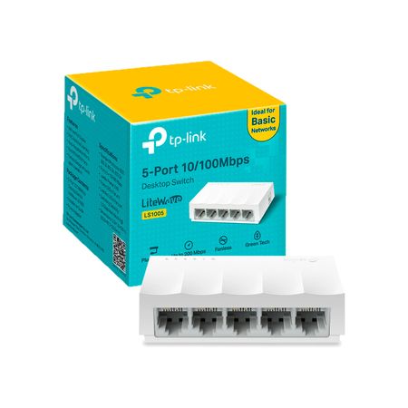 Switch Tp-Link Ls1005 De 5 Puertos 10-100Mbps
