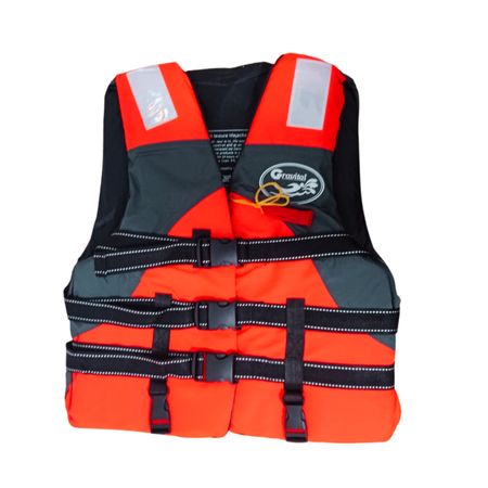 Chaleco Salvavidas con silbato Gravital sin cuello Naranja XXL