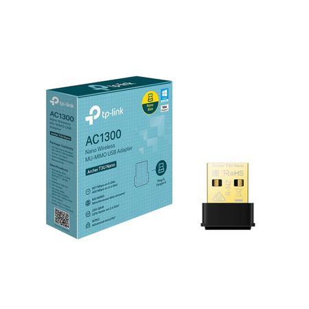 TP-LINK Archer T3U Nano AC1300 Adaptador inalámbrico MU-MIMO USB Adaptador Usb Tp-Link Archer T3U Nano Ac1300 Mu-Mimo Usb