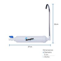 Purificador de agua sobre lavadero Lite Rotoplas