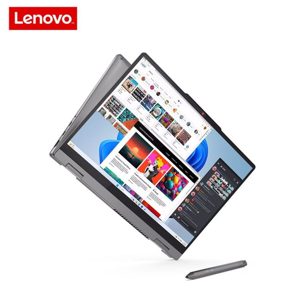 Lenovo IdeaPad 5 2 en 1 9na G 14 WUXGA Touch Ryzen 7 8845HS 16GB 512 GB SSD Lapiz  Free DOS