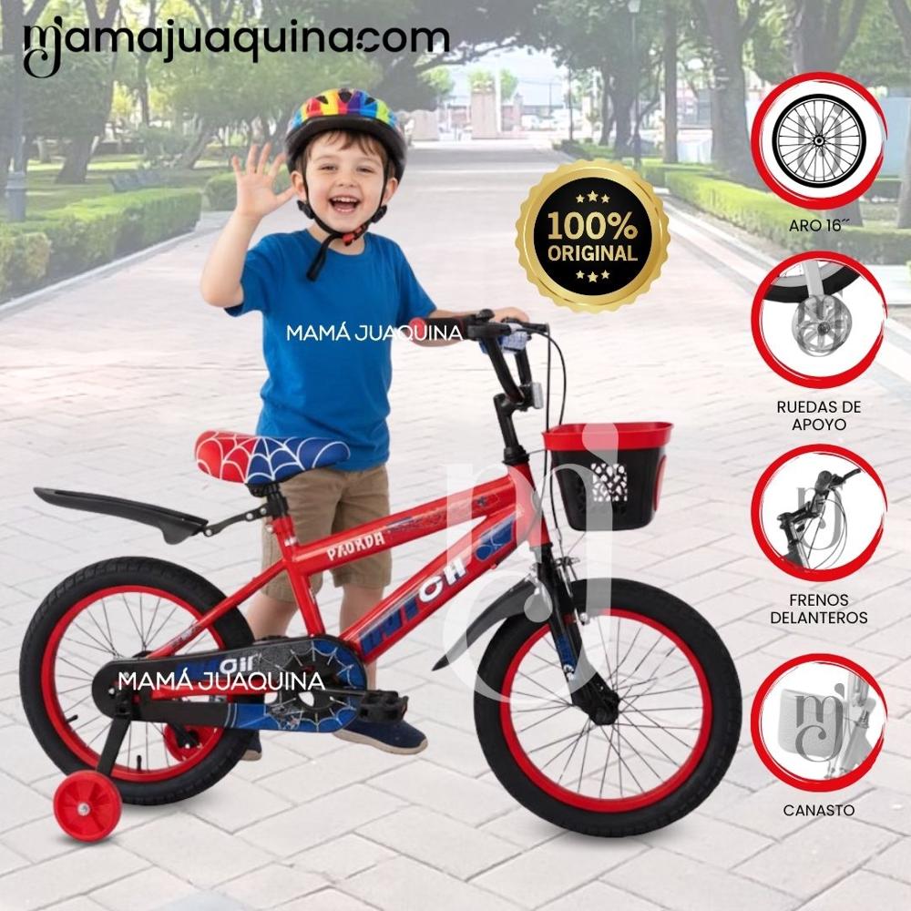 Bicicleta Para Niño Aro 16 SPYDER PARK Edición Limitada Red