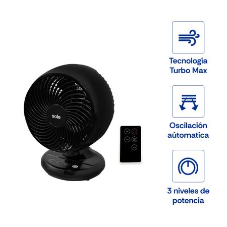 Ventilador Turbomax Sole Sobre Mesa SOLAIR016