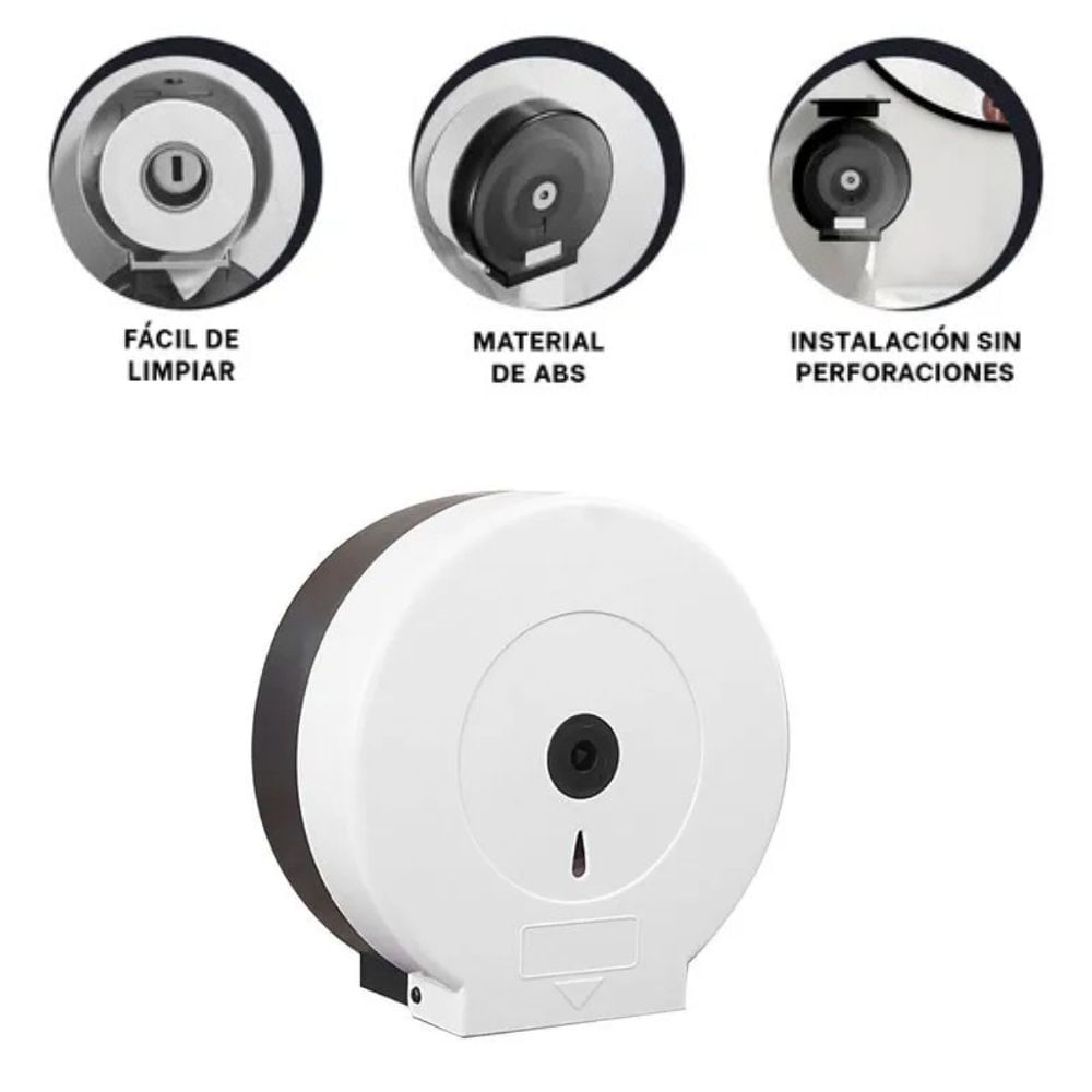 Dispensador Papel Higiénico Jumbo para Baño