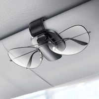 Soporte clip sujetador de lentes gafas cuero auto camioneta