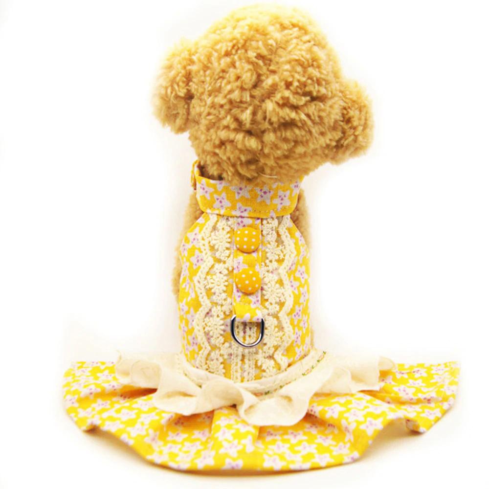 VESTIDO DE MASCOTA CON TUL ENCAJE Y JALADOR - TALLA M