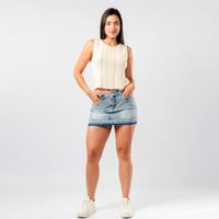 MINIFALDA DENIM LOW RISE JAROLA LAYLA