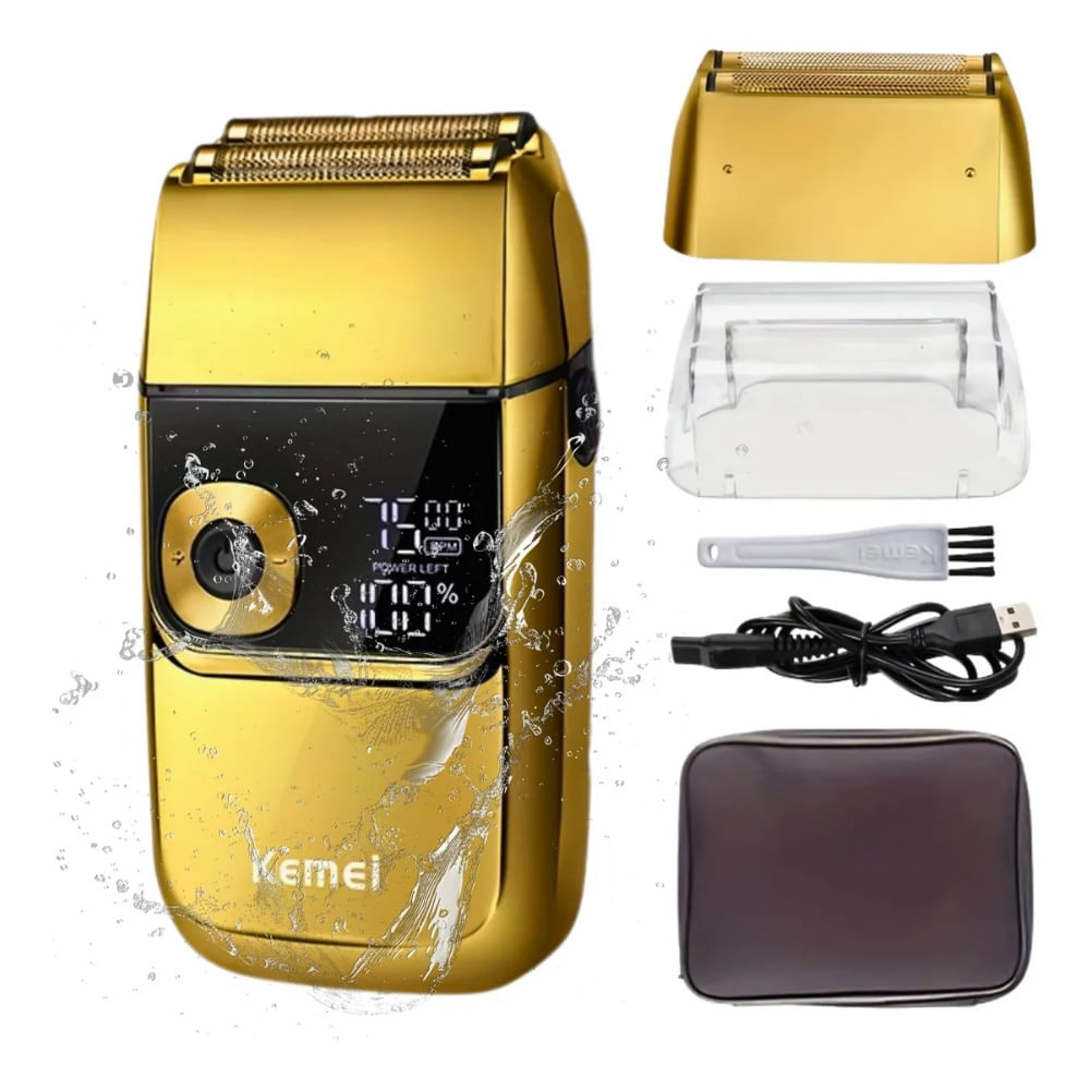 Afeitadora Shaver Cortadora Kemei Recargable Barber Km-2028