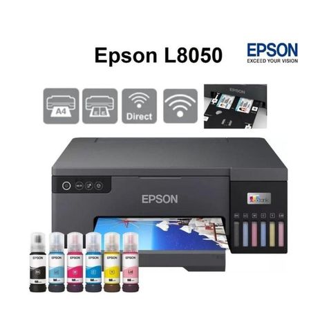 IMPRESORA EPSON L8050 A4 Rotula Cd DVD  IMPRESORA PVC WIFI FOTOS