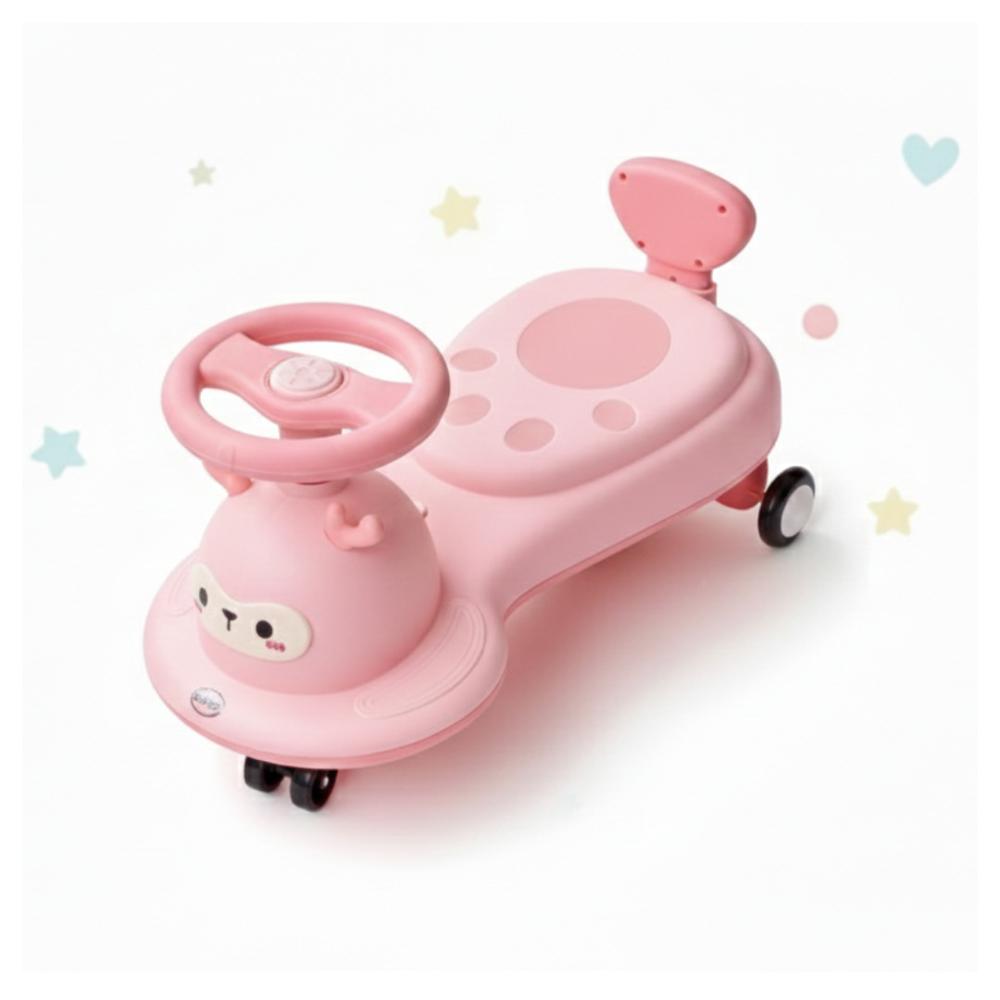 Coche Juguete para Niñas Wiggle Car Giro de 360 con Ruedas Empuje Animado