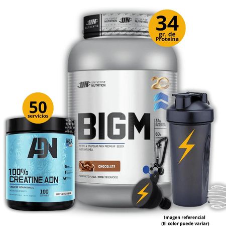 Ganador de masa Big M de 2kg Chocolate - Creatina ADN de 250gr - regalos