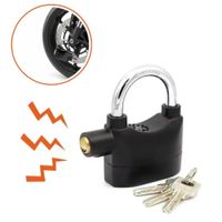 Candado De Seguridad Con Alarma Para Motos Bicicletas Puertas 110Db