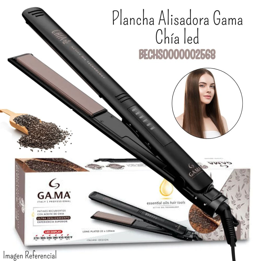 Plancha Alisadora Gama Elegance Chia 230° Led